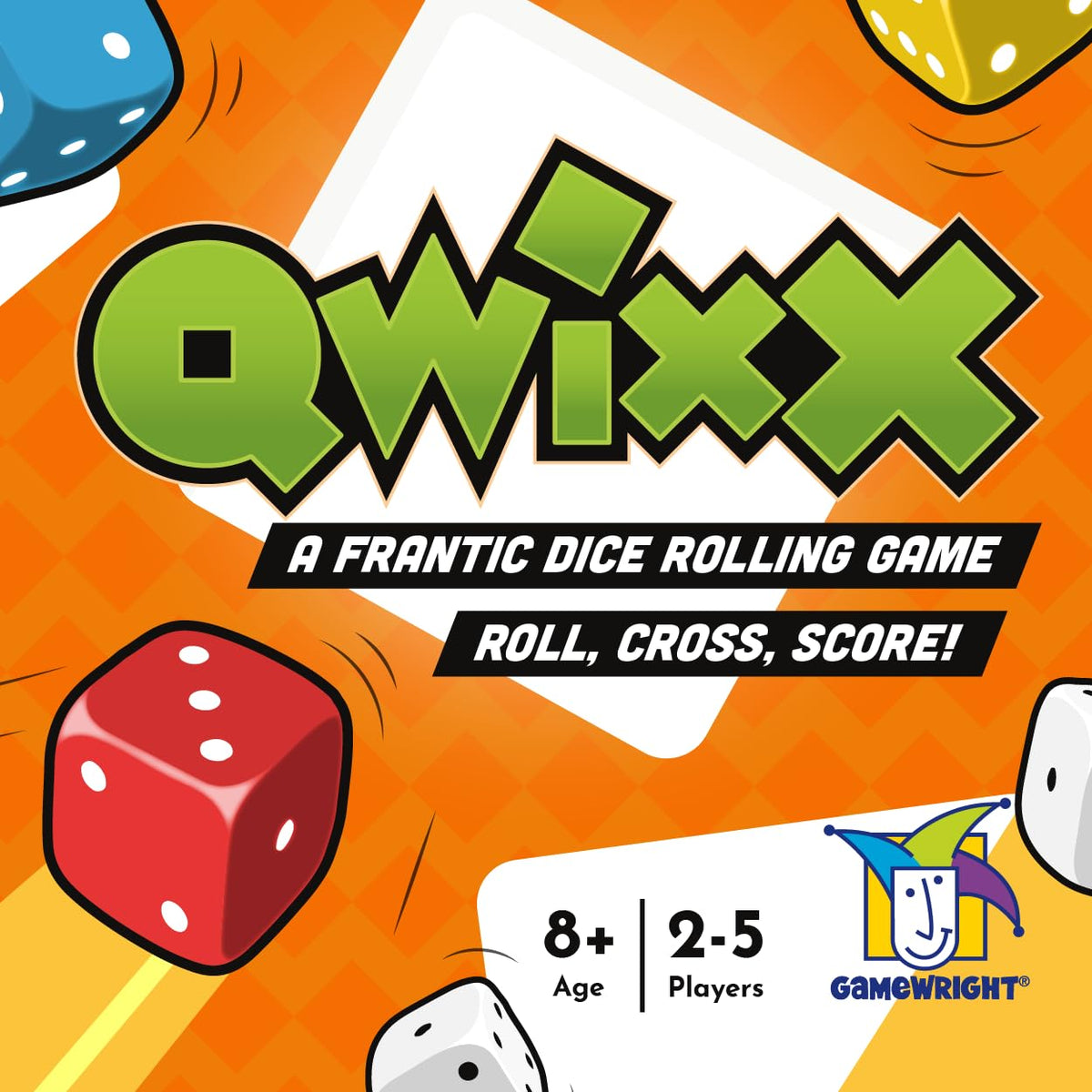 Gamewright Qwixx Fast Family Dice Game, Multi-Colored