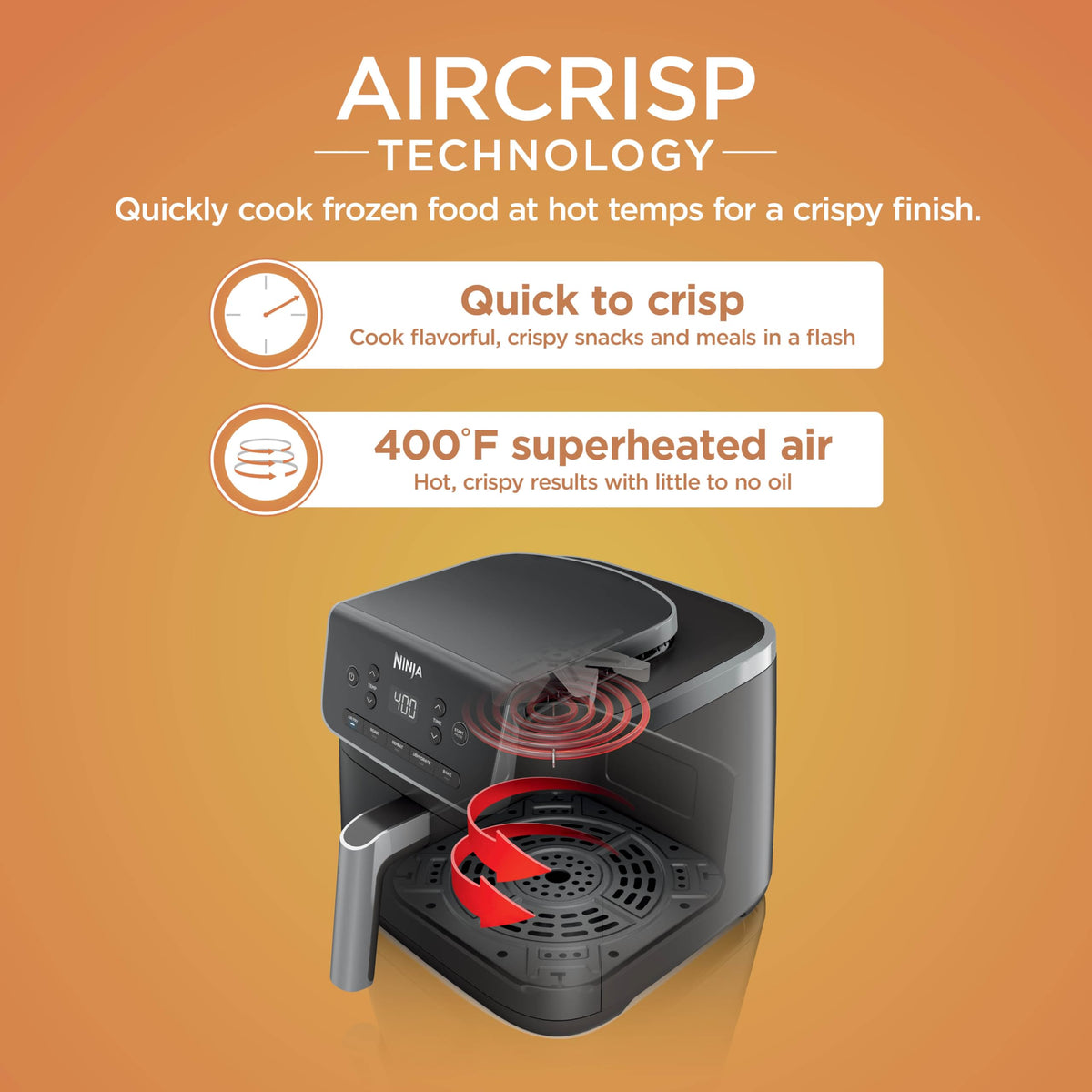 Ninja Air Fryer Pro 5-in-1, 5 QT, Grey, AF142C