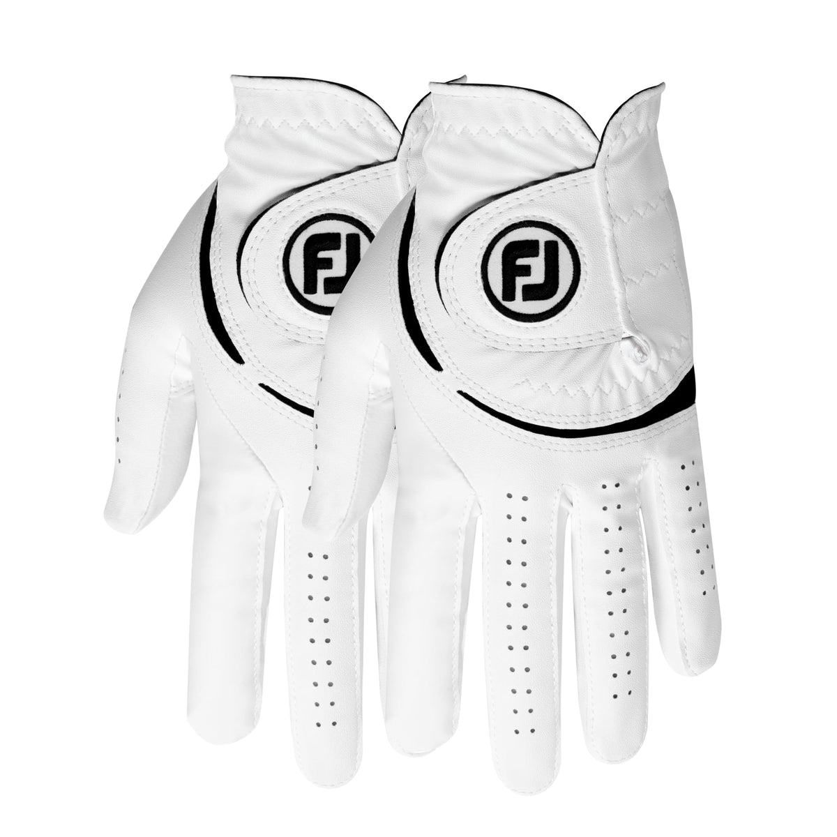 FootJoy Men's WeatherSof 2-Pack Golf Glove, White, Medium, Left Hand