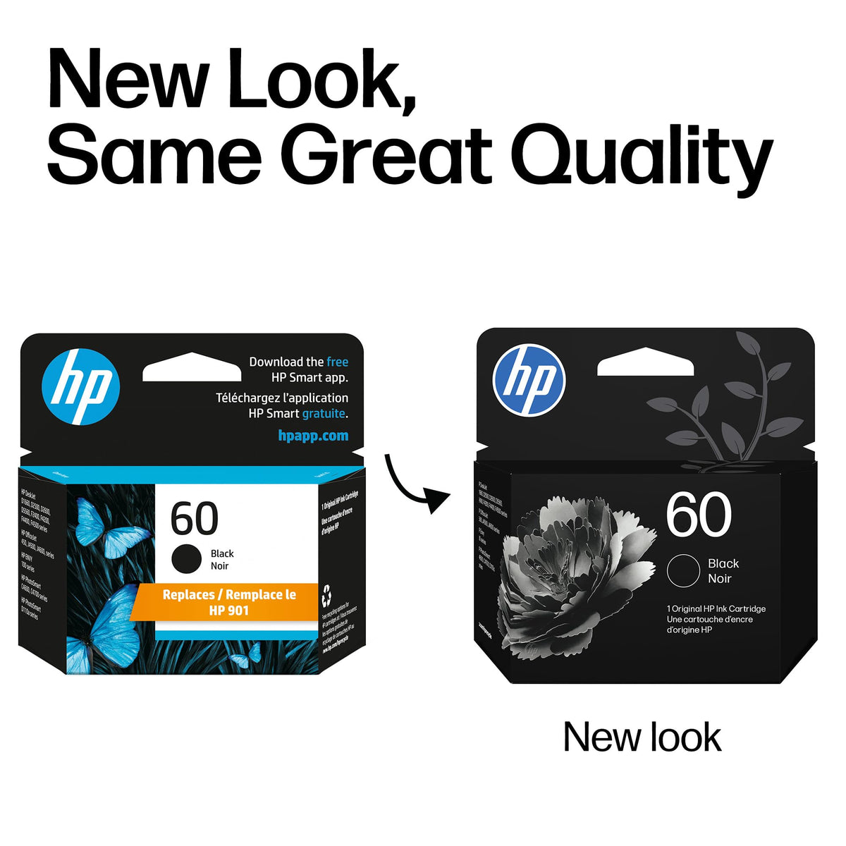 HP 60 Original Black Ink Cartridge, CC640WN