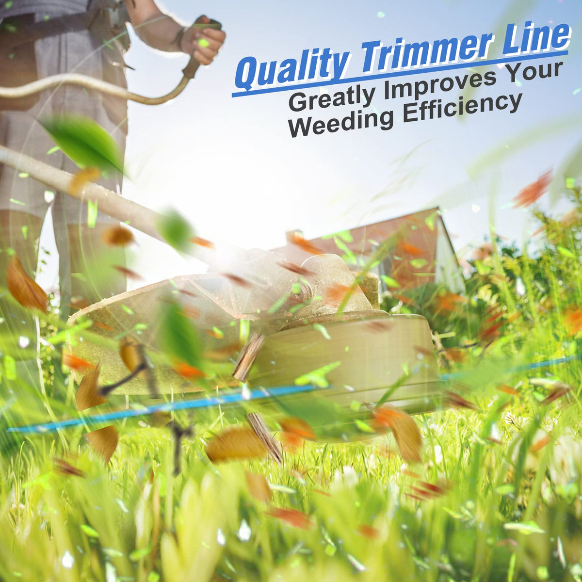 AC14RL3A Replacement Weed Wacker String for Ryobi One+, 7 Pieces