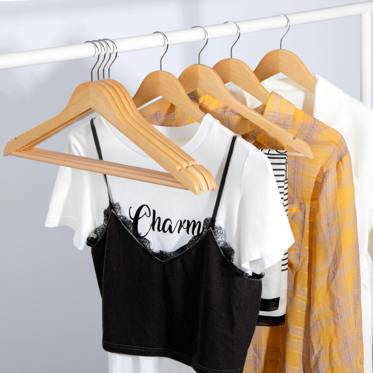 Topia Hanger Wooden Hangers, 30 Pack, CT34N30