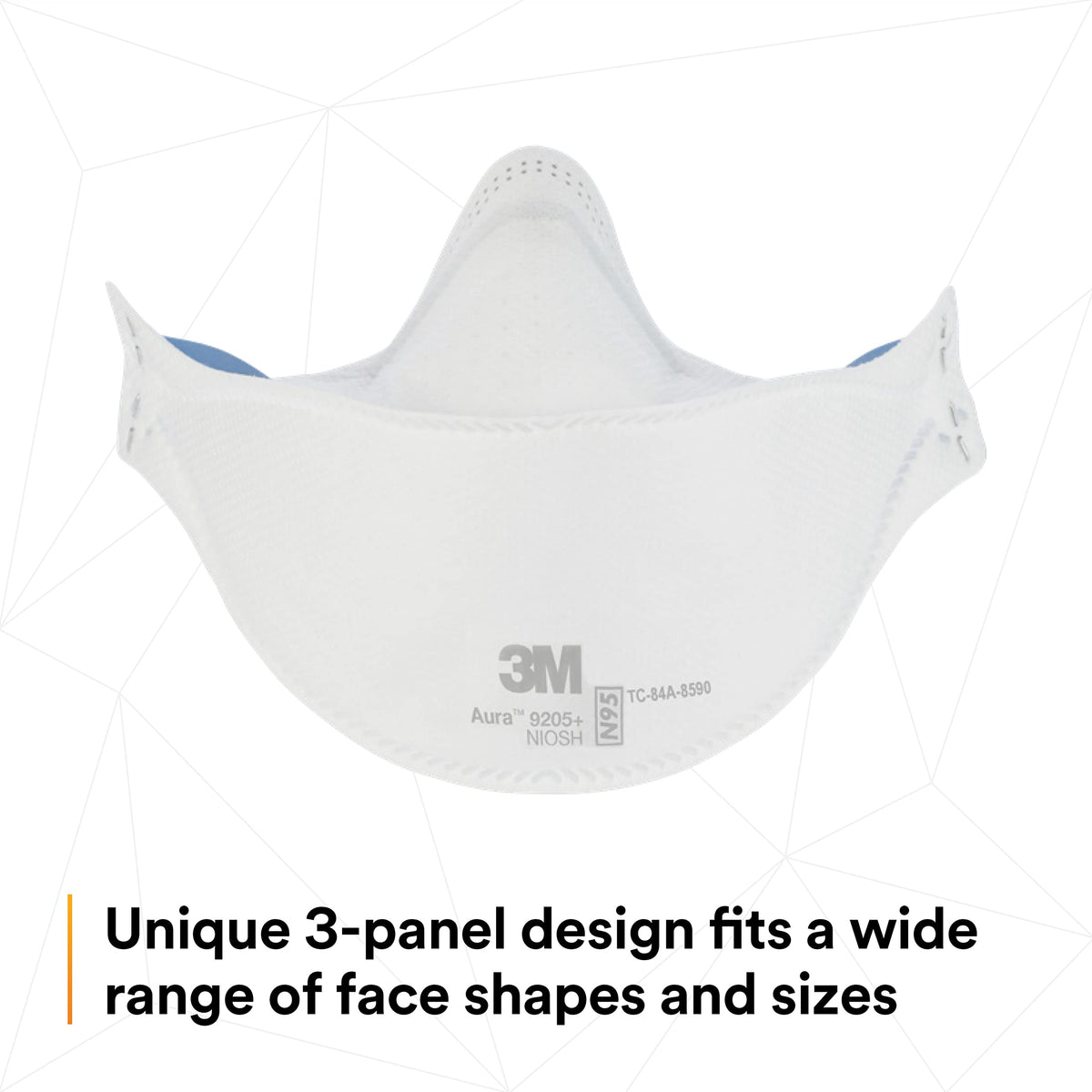 3M Aura 9205+ N95 Particulate Respirator, 20 Pack