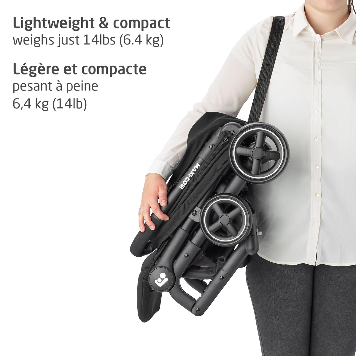 Maxi-Cosi Lara Ultra Compact Stroller, Essential Black