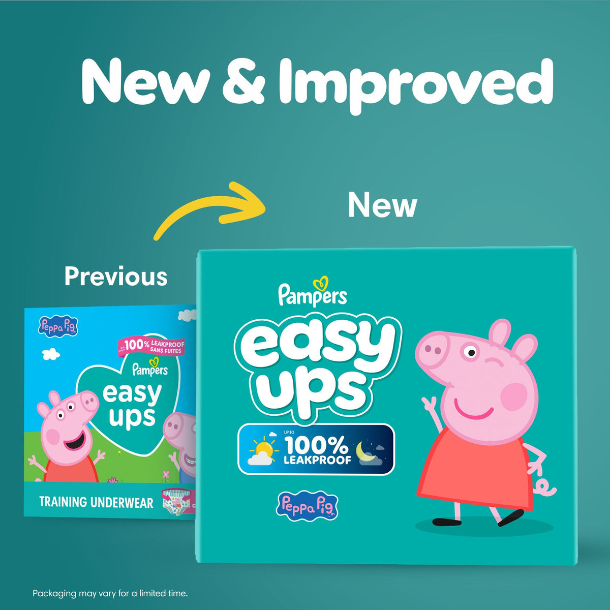 Pampers Easy Ups Girls & Boys Training Pants, Size 7 (5T6T), 70 Count