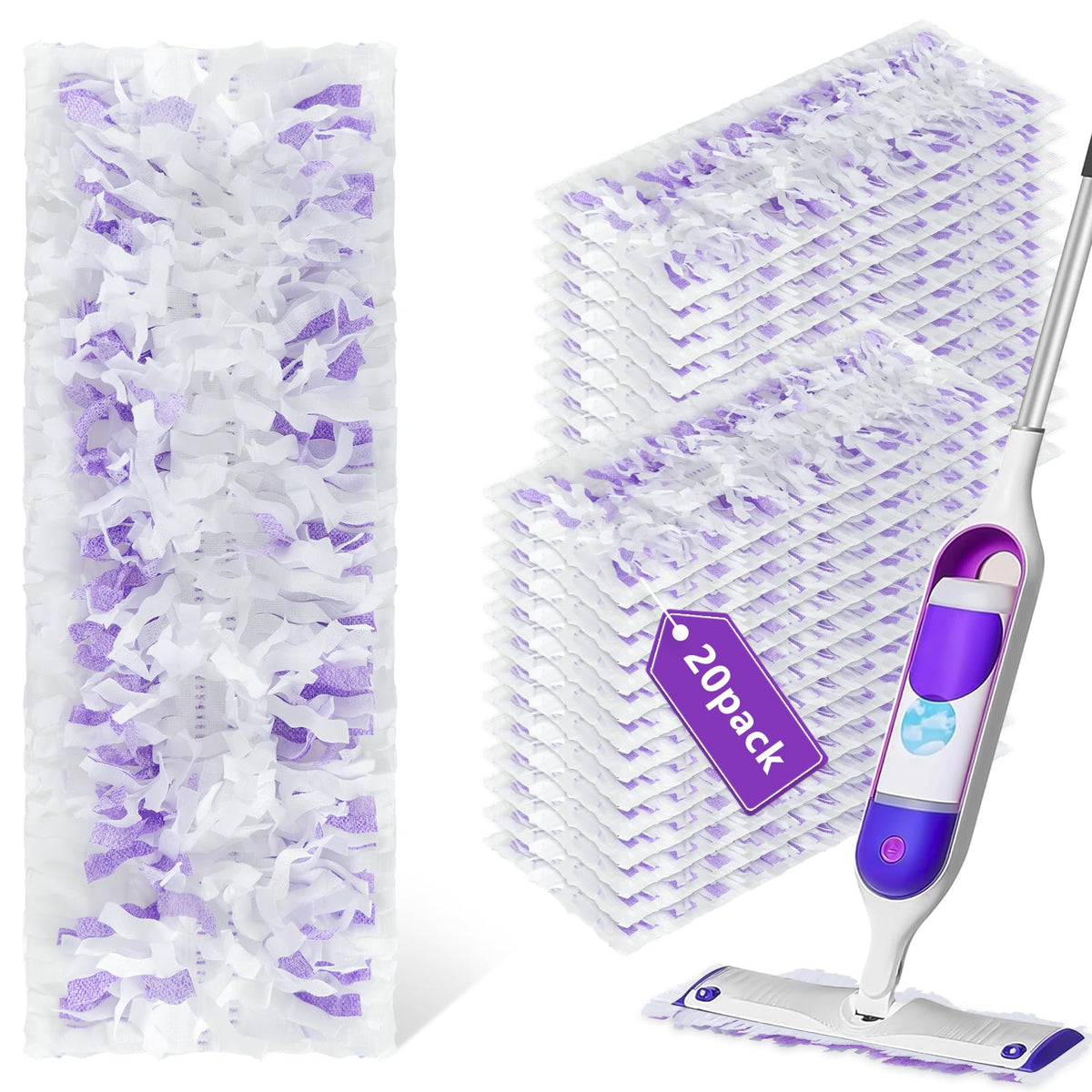 Swiffer Power Mop Compatible Mopping Pad Refills, 20 Pack