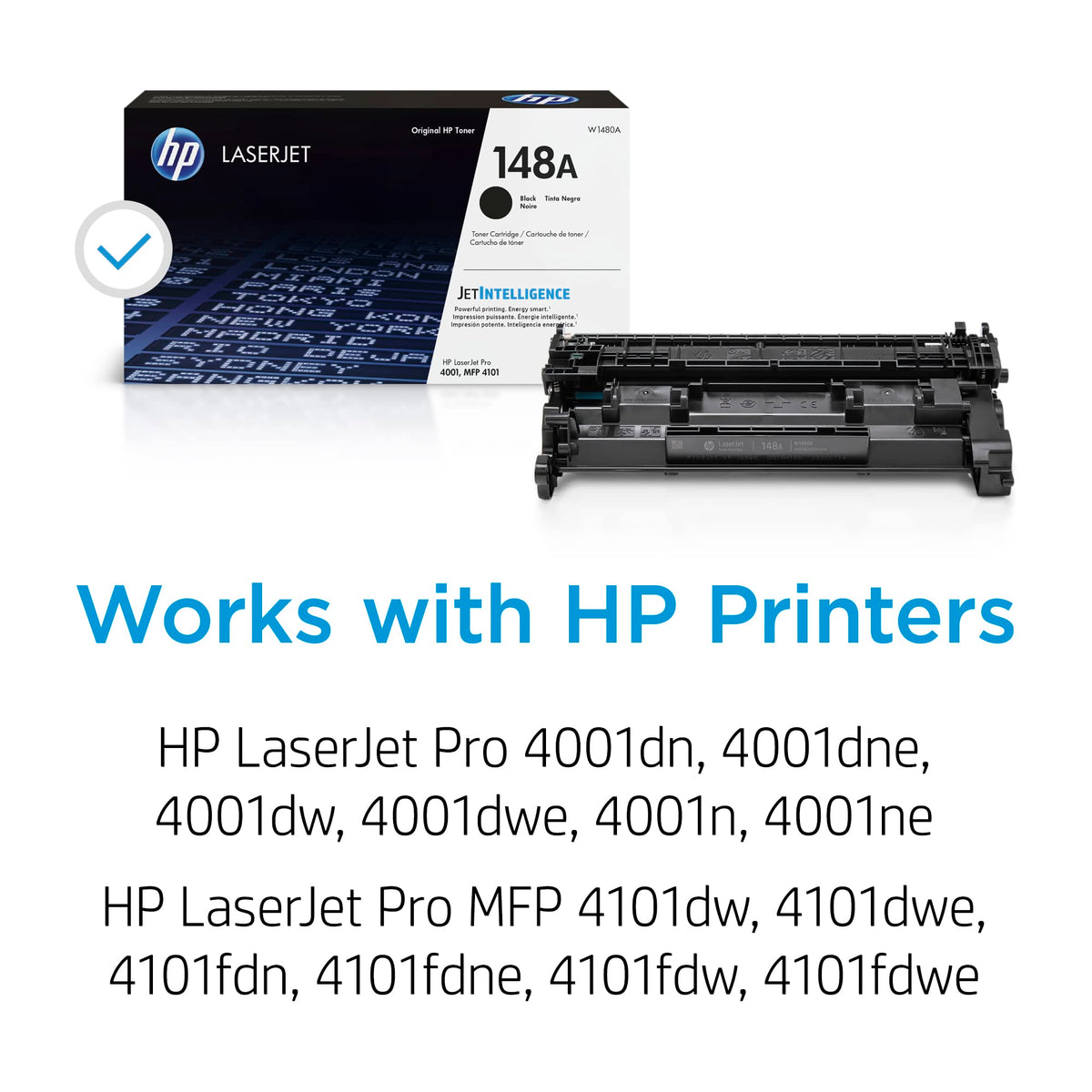 HP Original 148A Black LaserJet Toner Cartridge