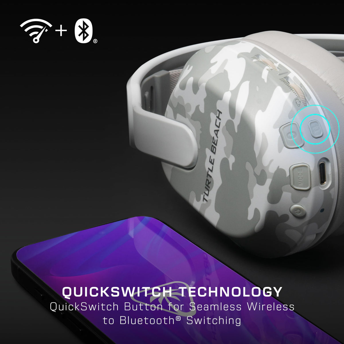 Turtle Beach Stealth 500 Wireless Gaming Headset, Arctic Camo