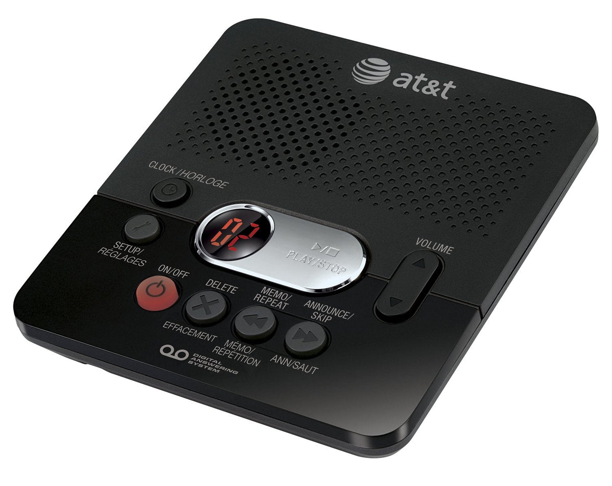 AT&T Digital Answering Machine, 60 Minutes, Black