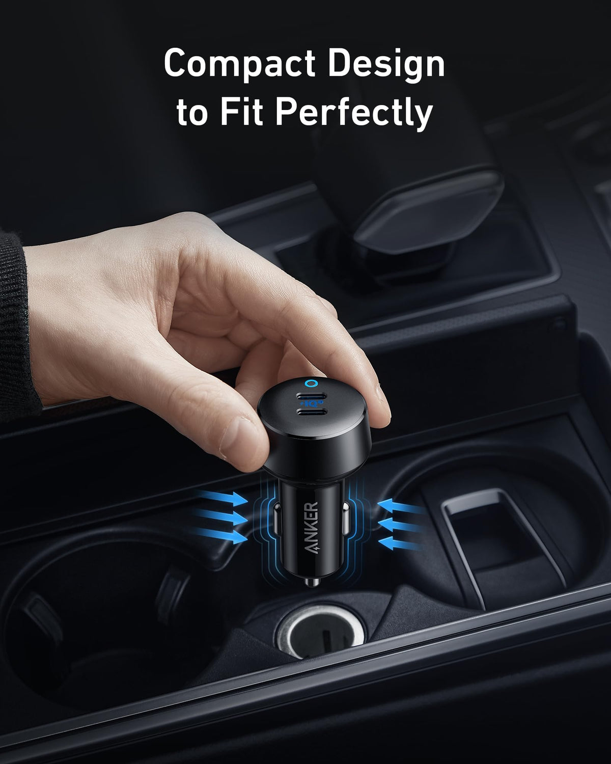 Anker PowerDrive III Duo 40W 2-Port USB C Car Charger