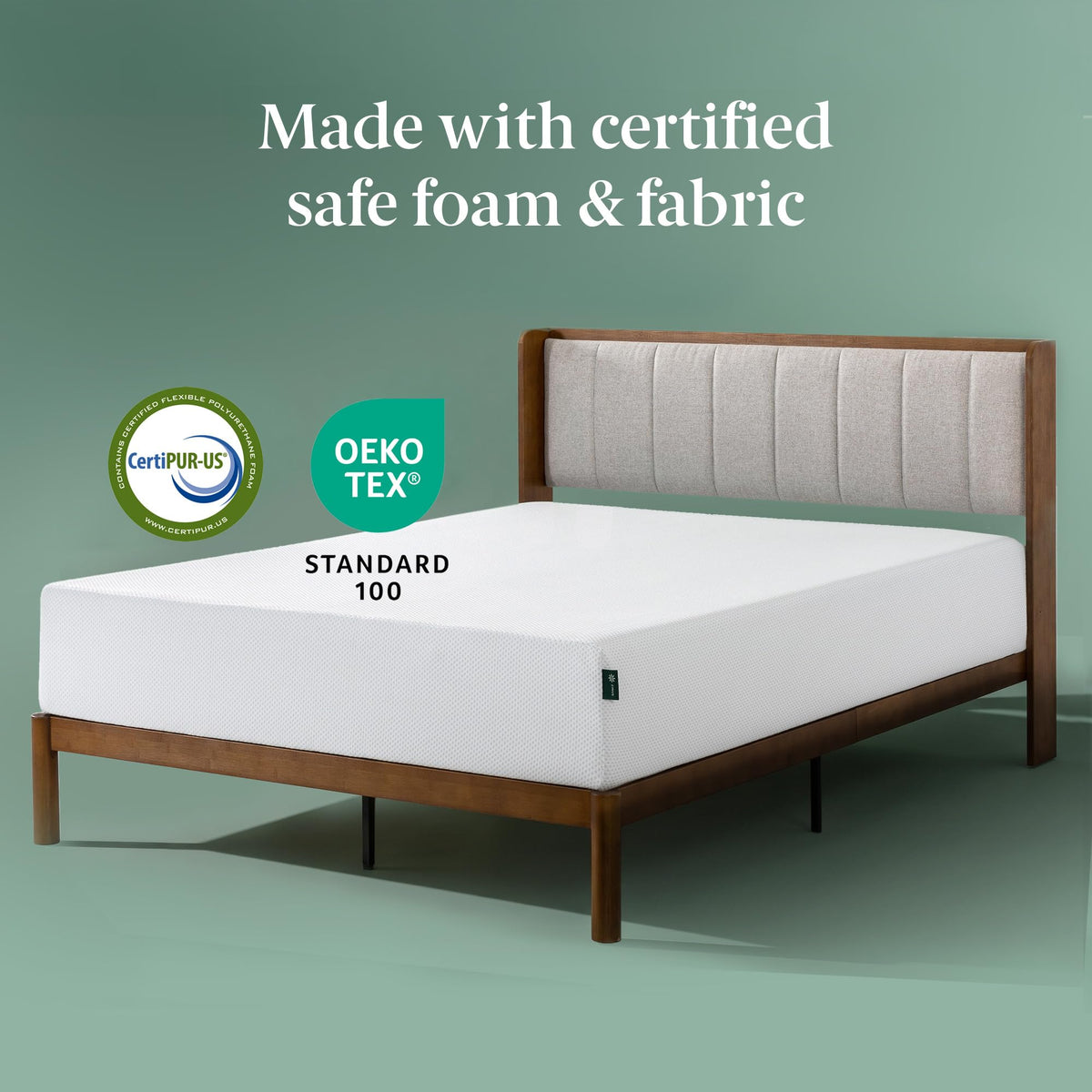 Zinus Green Tea Cooling Gel Memory Foam Mattress, Twin, 10 Inch