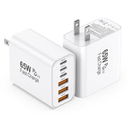 USB C Charger Block 65W, 6-Port, 2 Pack