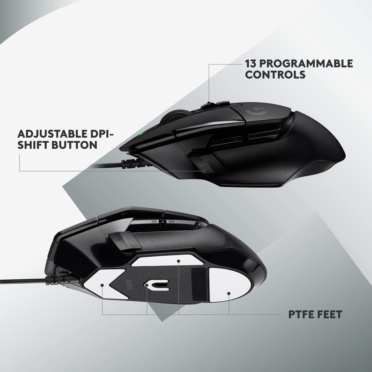 Logitech G502 X Wired Gaming Mouse, Black