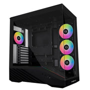Lian Li Vector V100 ATX Mid-Tower PC Case with 4 ARGB PWM Fans, Black