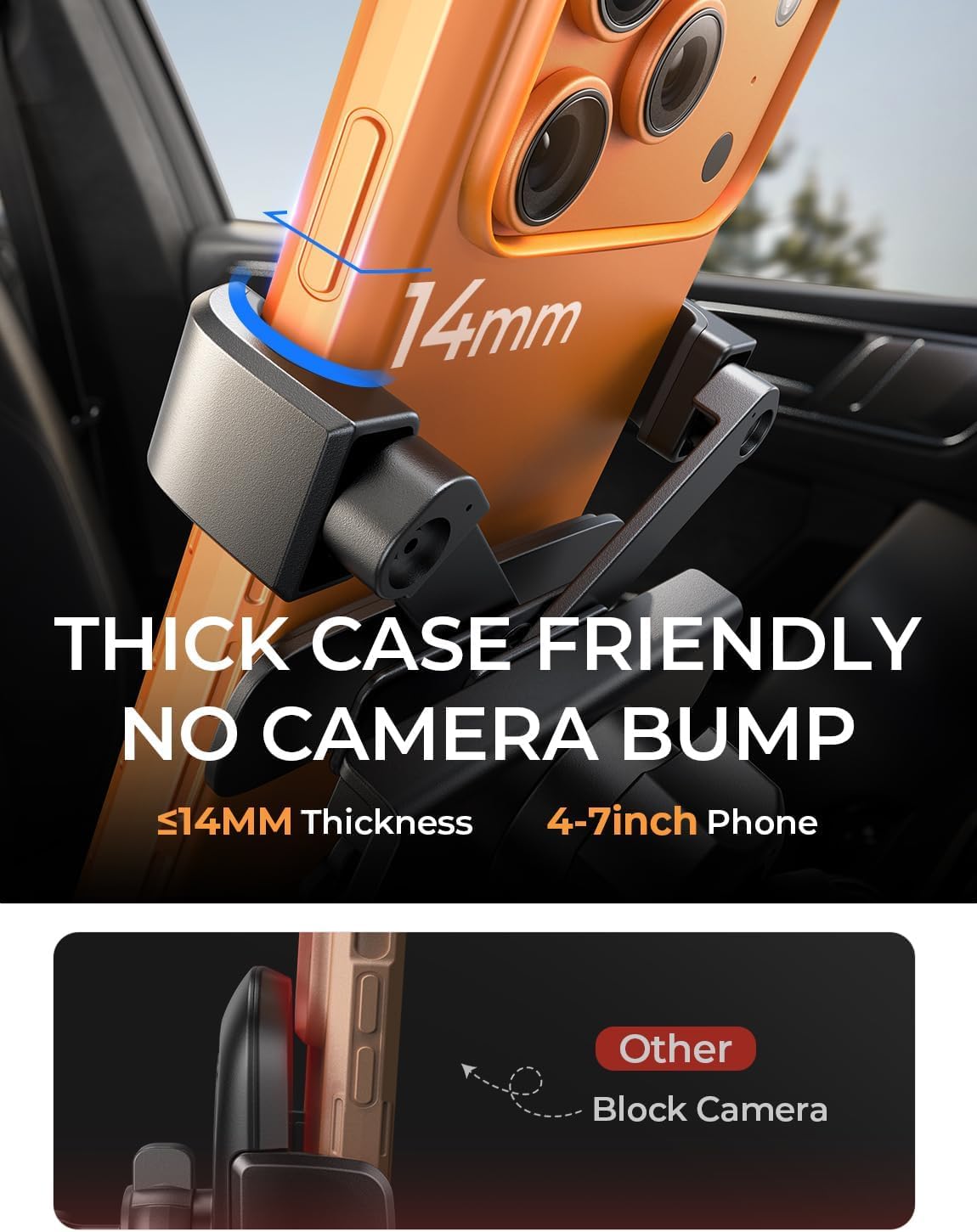 AINOPE Phone Holder for Car Vent, Auto Lock