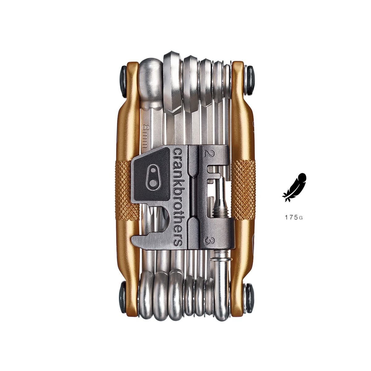 Crank Brothers Multi Bicycle Tool, 19-Function, Gold