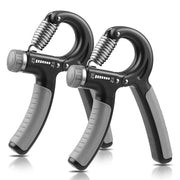 NIYIKOW Adjustable Hand Grip Strengthener, 10-60 kg, Grey (2 Pack)