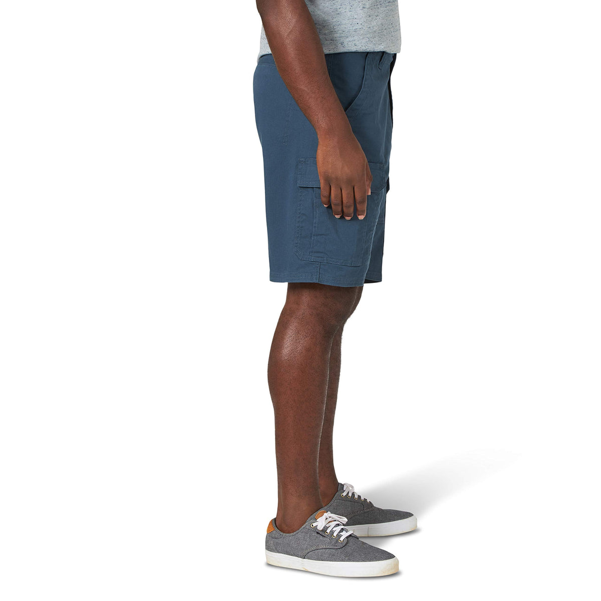 Wrangler Authentics Men's Cargo Stretch Short, Midnight Blue, 36