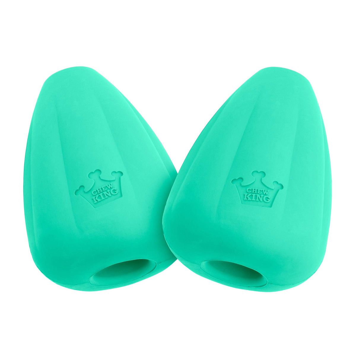 Chew King Premium Treat Dog Toy, XL, Teal, 2-Pack