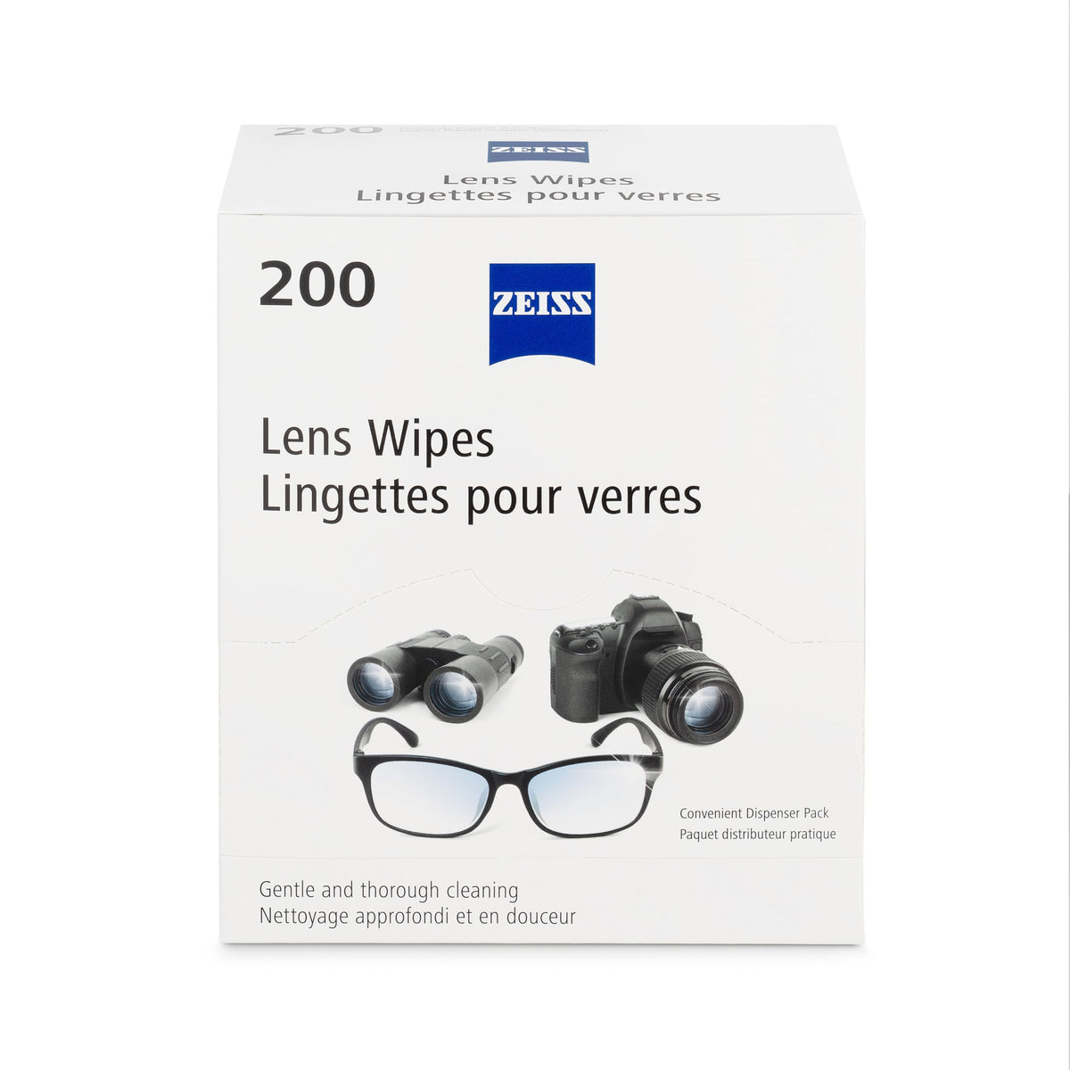 ZEISS Pre-Moistened Lens Cleaning Wipes, 200 Count
