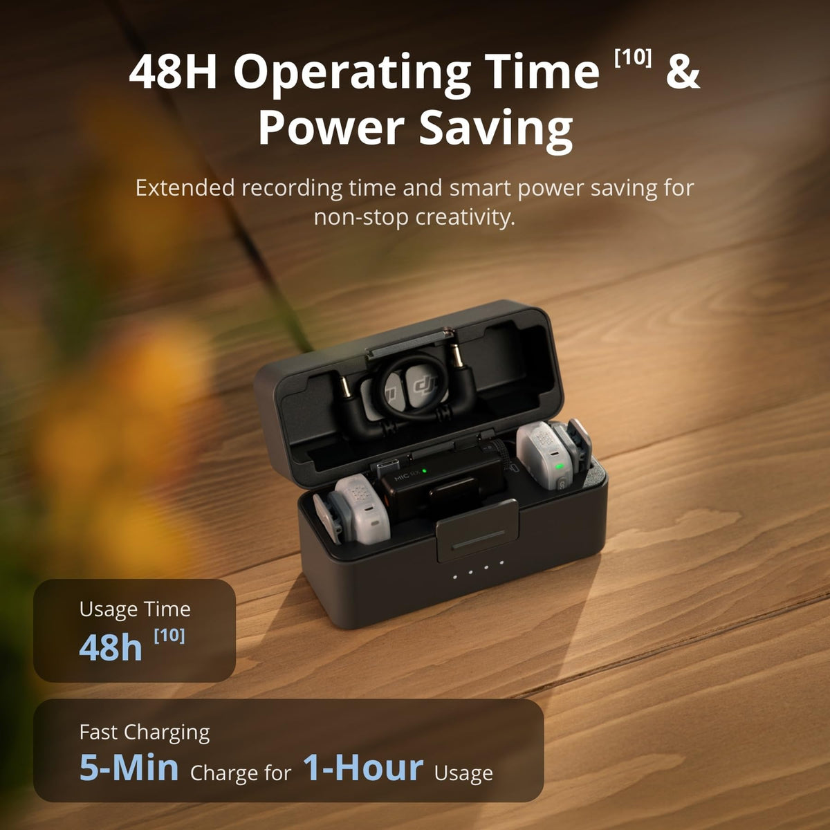DJI Mic Mini 2 Wireless Transmitter, 8h Battery