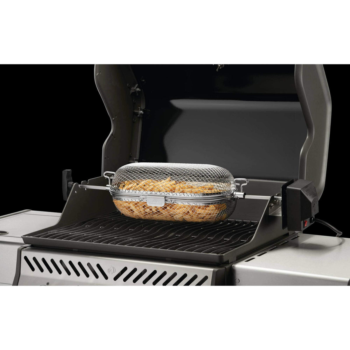 Napoleon Rotisserie Grill Basket Accessory, Stainless Steel, 64000