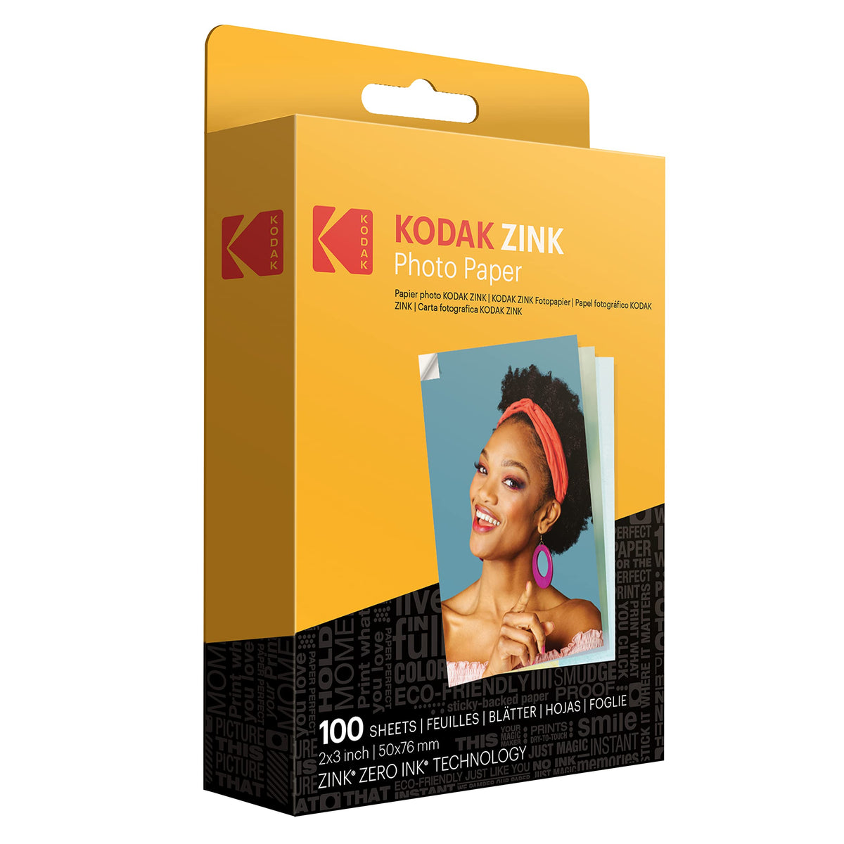 Kodak Zink Photo Paper, 2x3 Inches, 100 Sheets