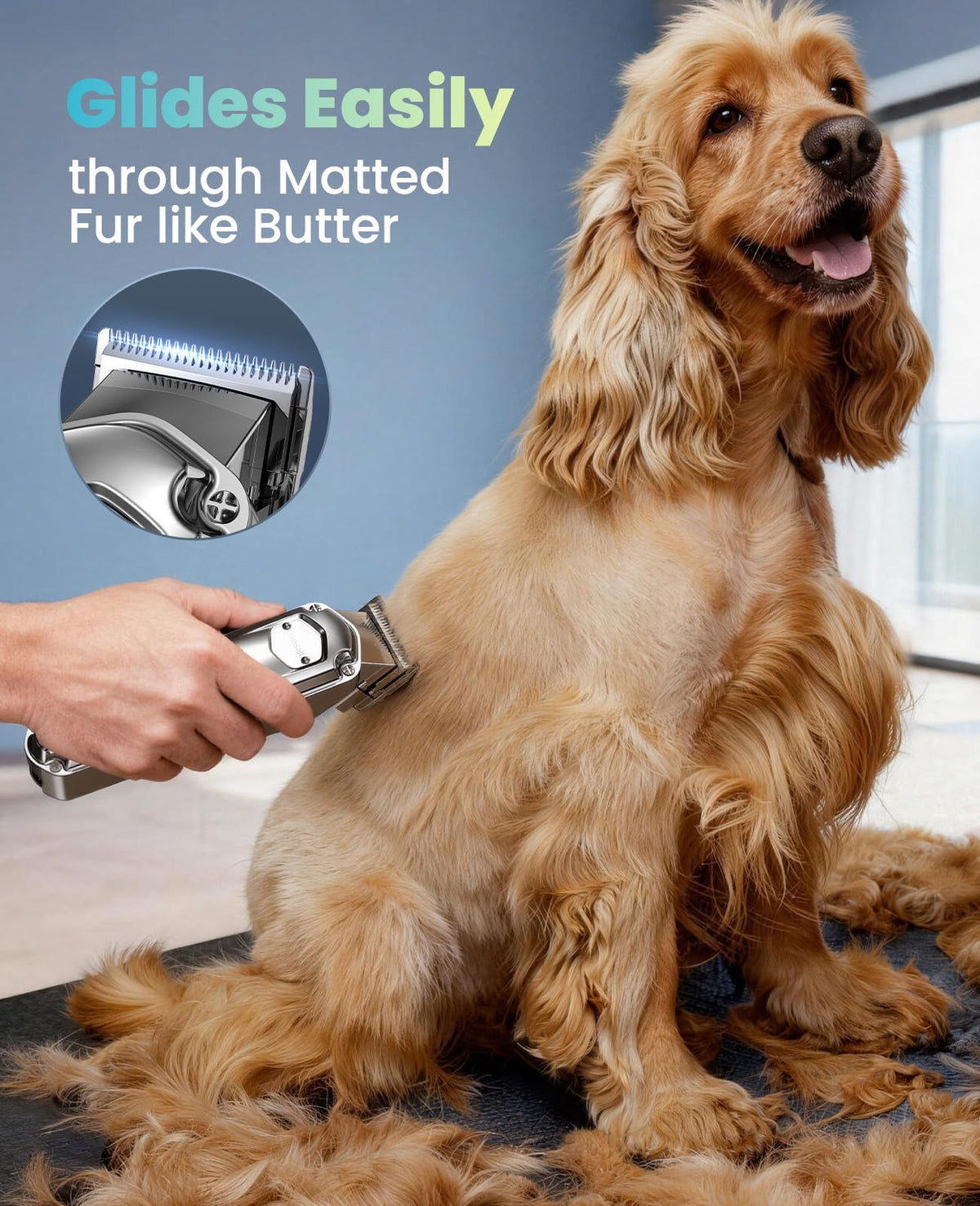 oneisall Cordless Dog Clippers for Thick Coats