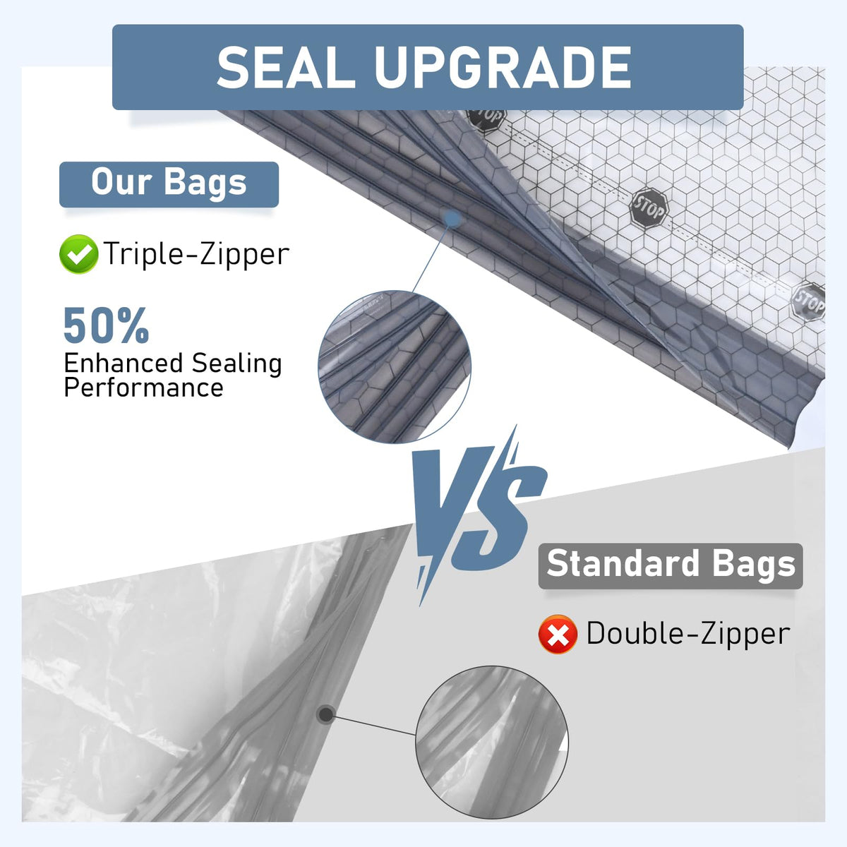 BlazeHold Travel Vacuum Bags with Rechargeable Pump, 20 Pack
