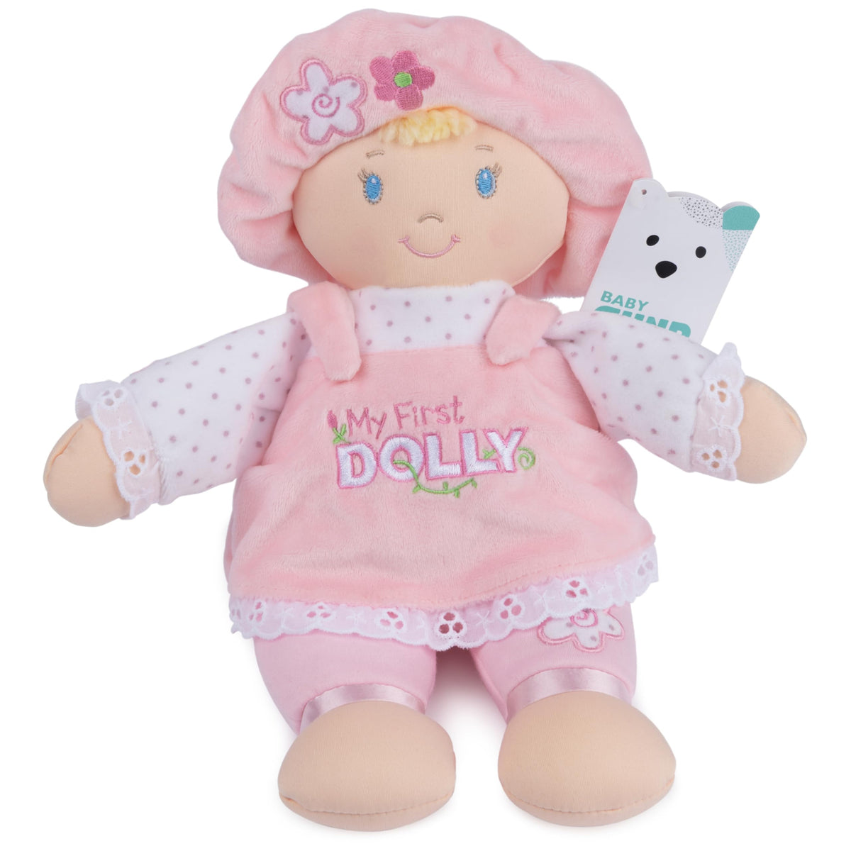 GUND Baby My First Dolly Plush Doll, Pink/White, 13 Inch