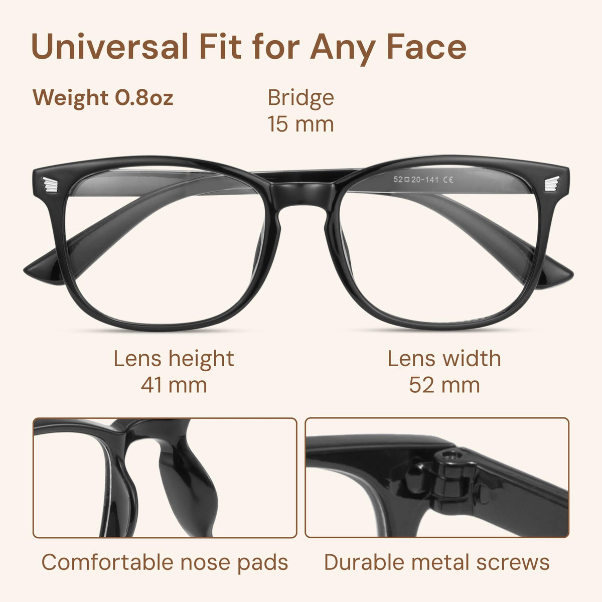 Gaoye Blue Light Blocking Glasses, Square Frame