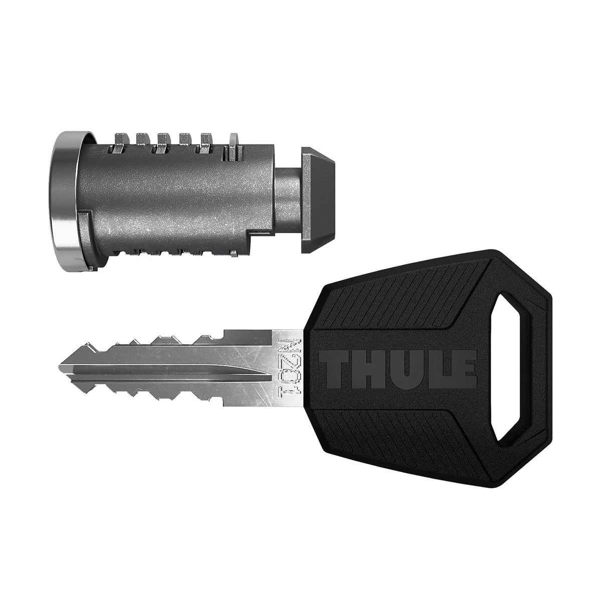 Thule 450400 One-Key System 4 Pack, Silver/Black