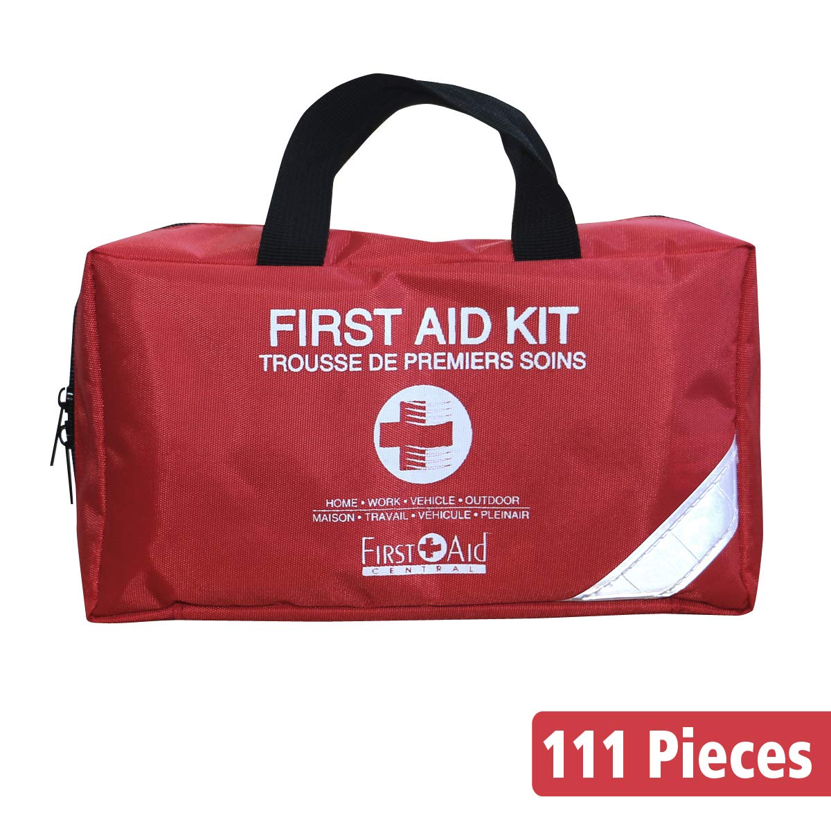 First Aid Central AZ-ESSFAK Emergency First Aid Kit, 111 Pieces