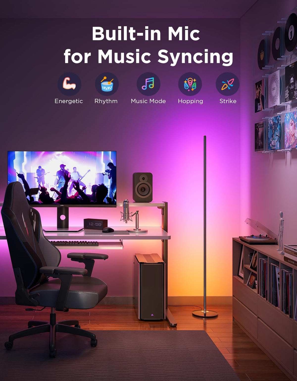 Govee Floor Lamp Basic, 1000 lm LED Corner Lamp