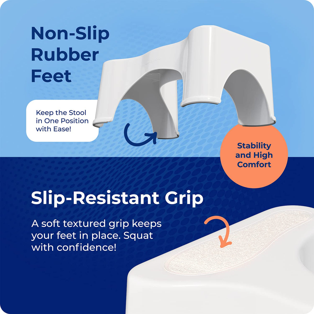 Squatty Potty The Original Bathroom Toilet Stool, White, 9"