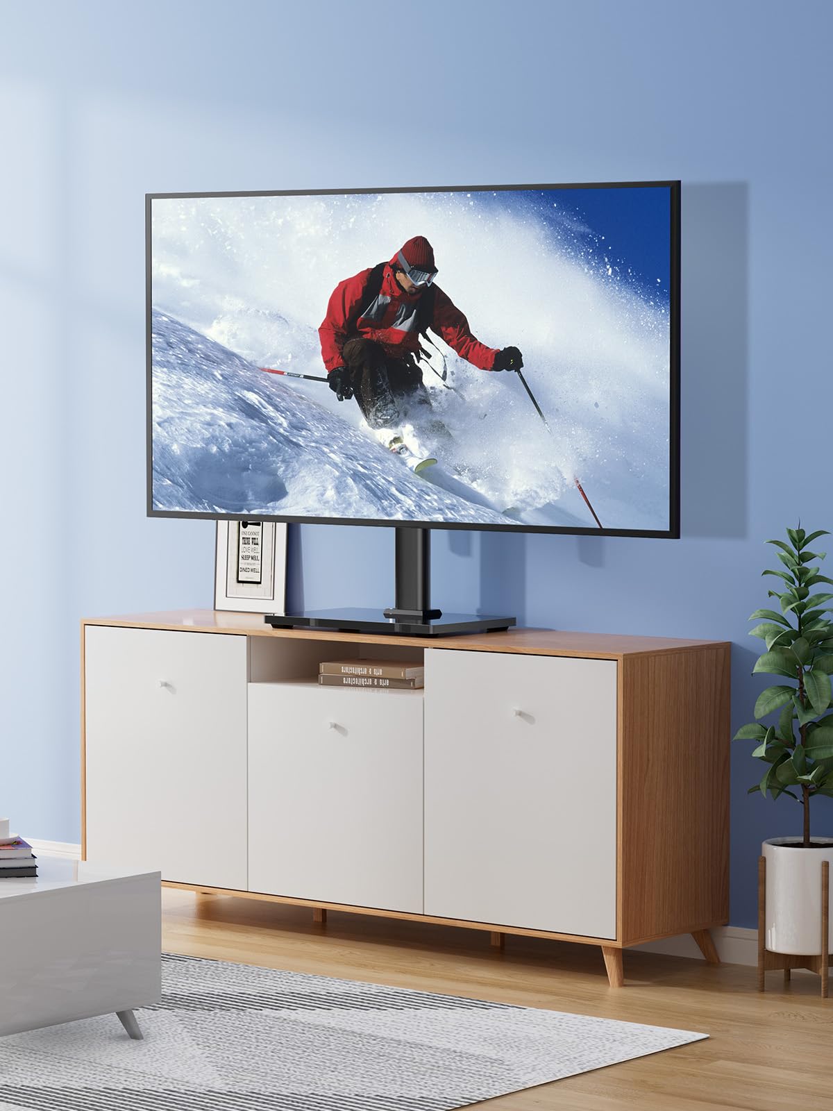 PERLESMITH PSTVS04 Universal Tabletop TV Stand Legs, 32-70 Inch