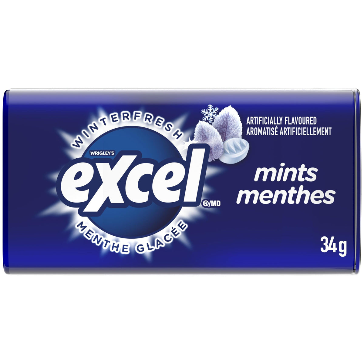 Excel Winterfresh Flavoured Mints, 34 g Tin, 8 Pack