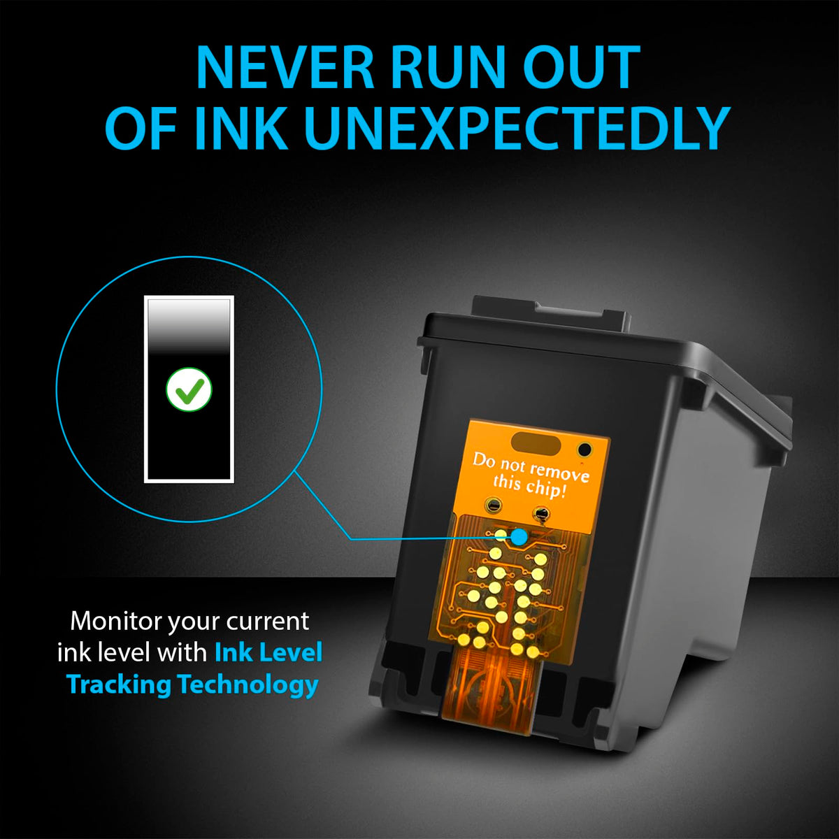 Smart Ink Remanufactured HP 65XL Ink, Black (2 Pack)