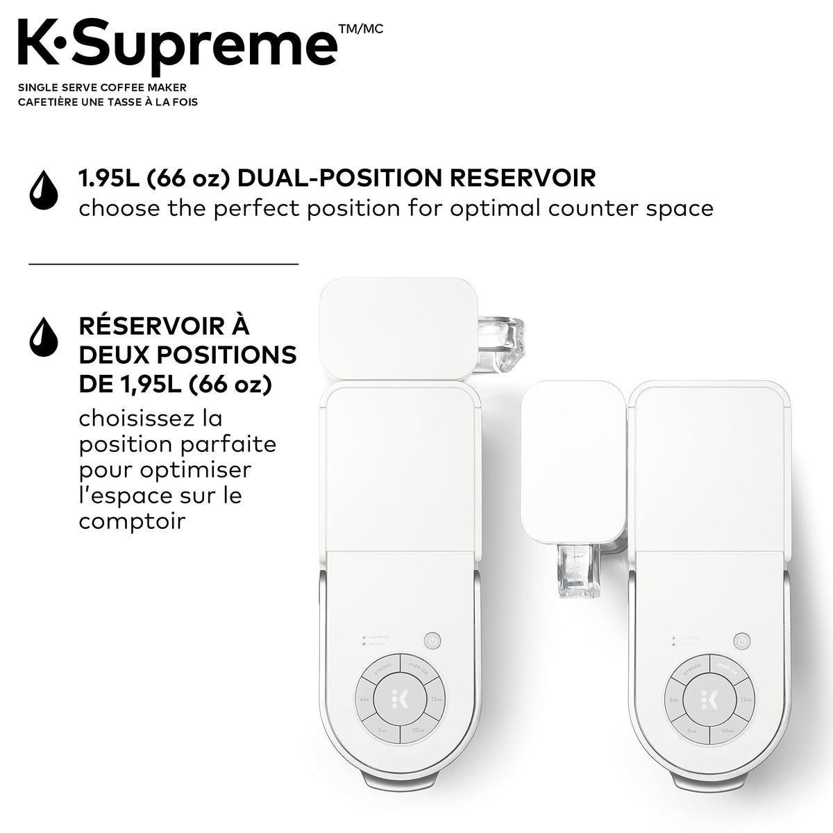 Keurig K-Supreme Single Serve Coffee Maker, White