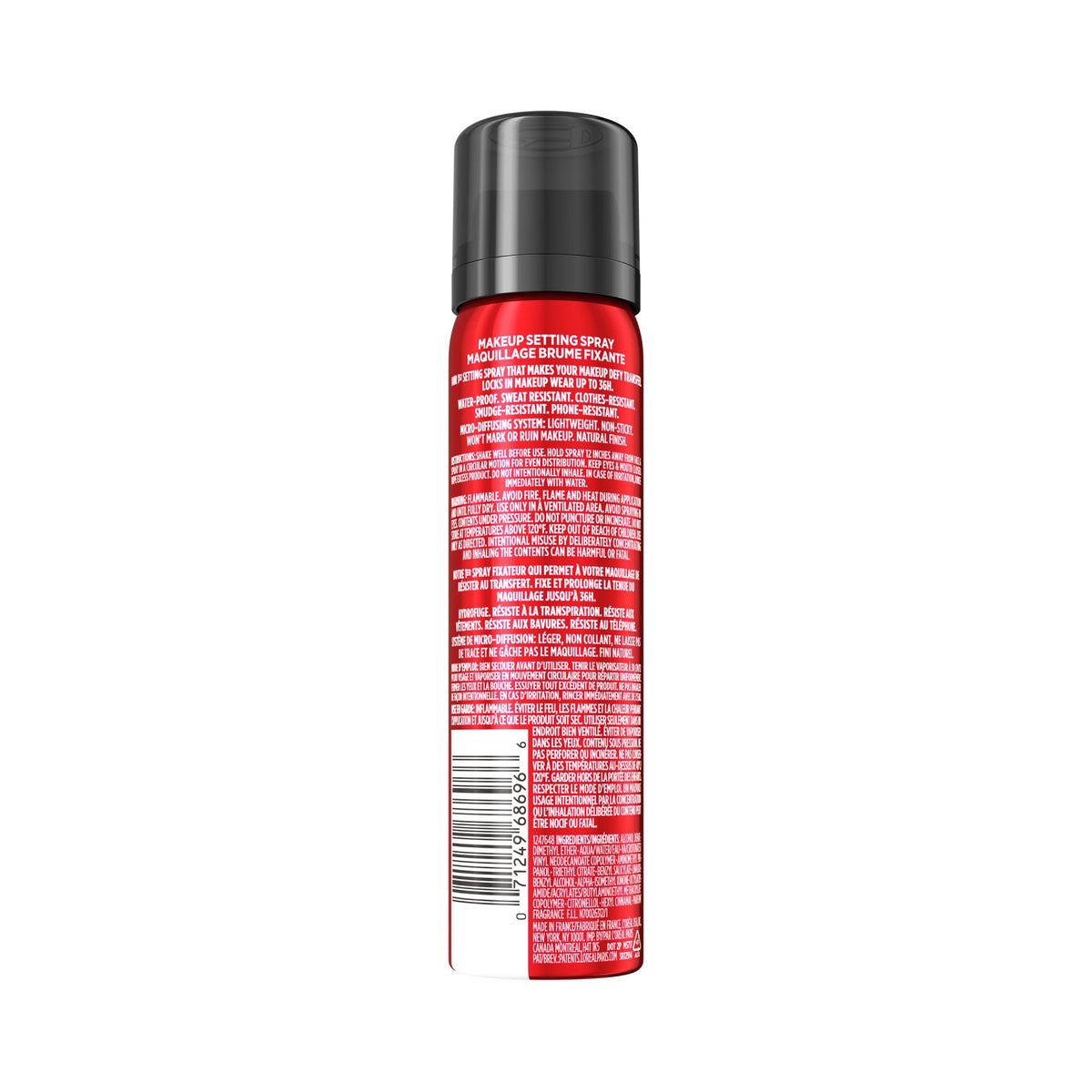 L'Oréal Paris Infallible 3-Second Setting Spray, 75 ml