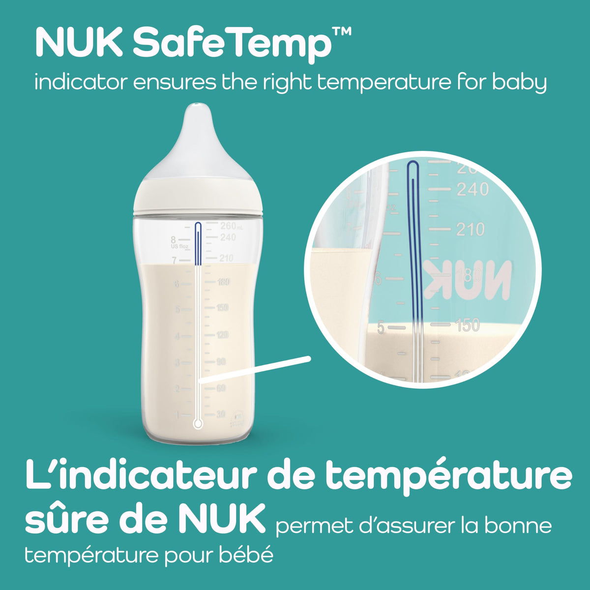 NUK Perfect Match Gift Set, 4 Bottles, 2 Extra Nipples, 1 Pacifier
