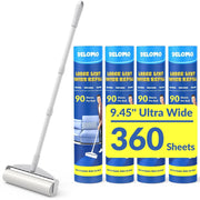 Delomo Large Lint Rollers, 9.45 in, with 3 Extendable Handles