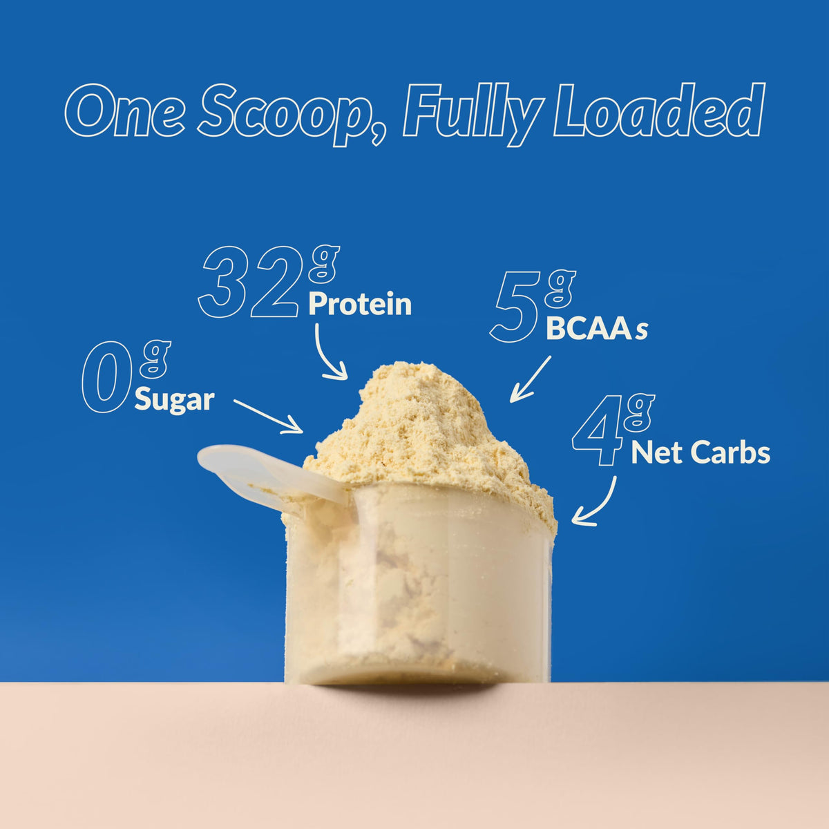 Good Protein Vegan Plant-Based Protein Powder, French Vanilla, 940 g