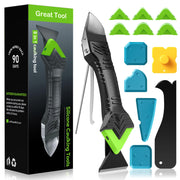 5-in-1 Silicone Caulking Tool Kit with Grout Scraper