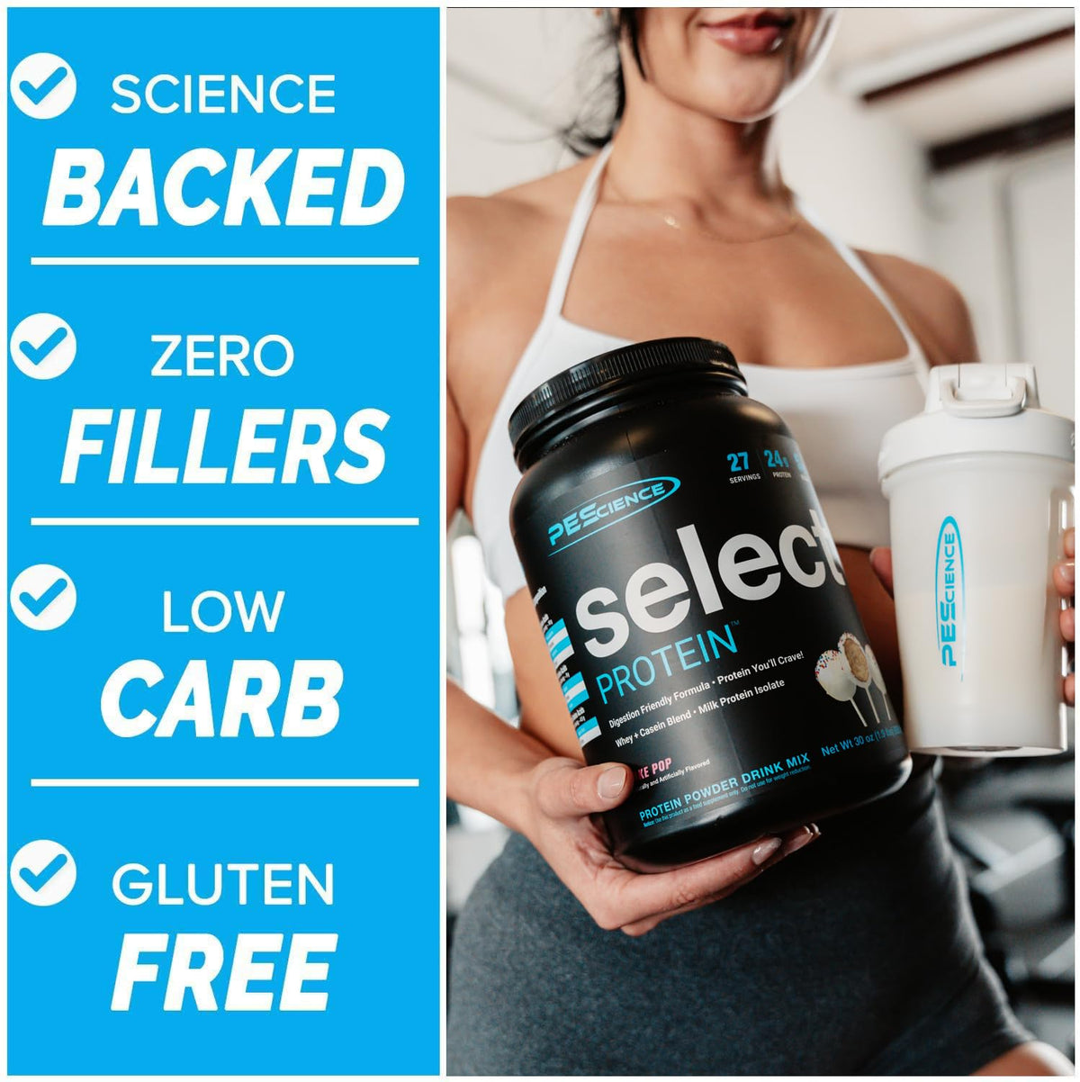 PEScience Select Protein Powder, Gourmet Vanilla, 27 Servings