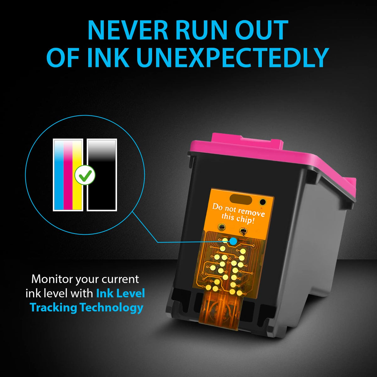 Smart Ink Remanufactured HP 65XL Ink, Black & Colour (2 Pack)