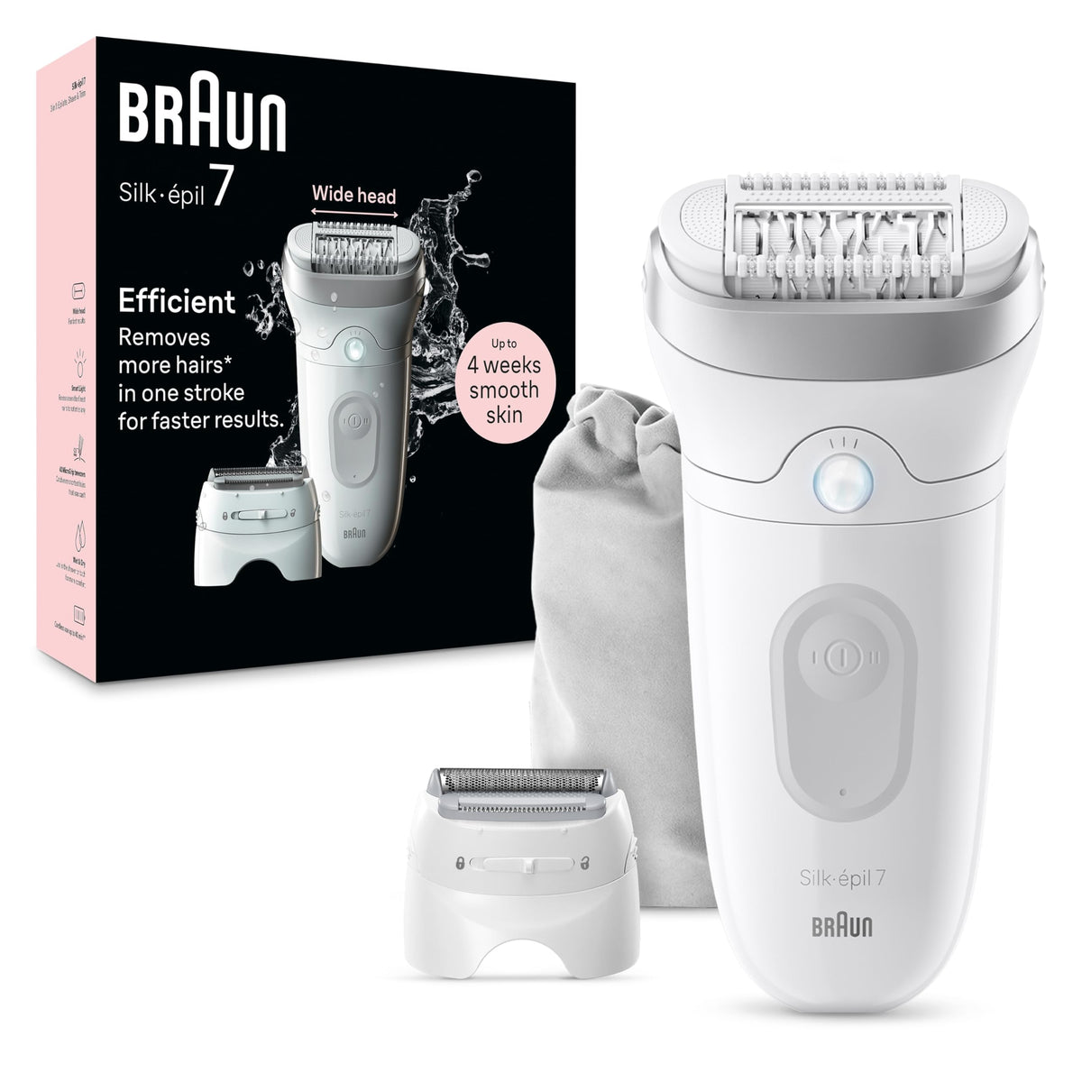 Braun Silk-épil 7 Epilator, SE7-041, Silver