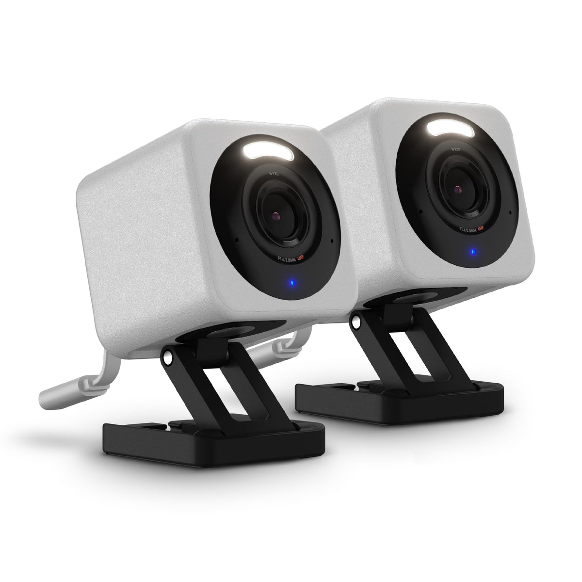 Wyze Cam v4 2.5K Security Camera, Grey, 2 Pack
