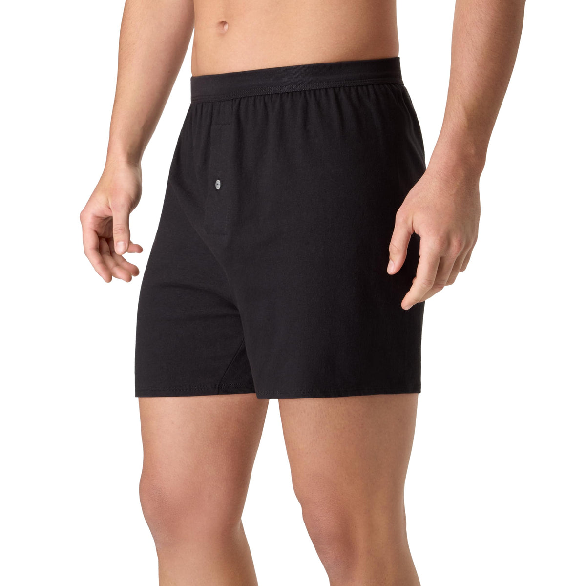 Hanes Men's ComfortSoft Knitboxer Underwear, Assorted Colours (4 Pack)