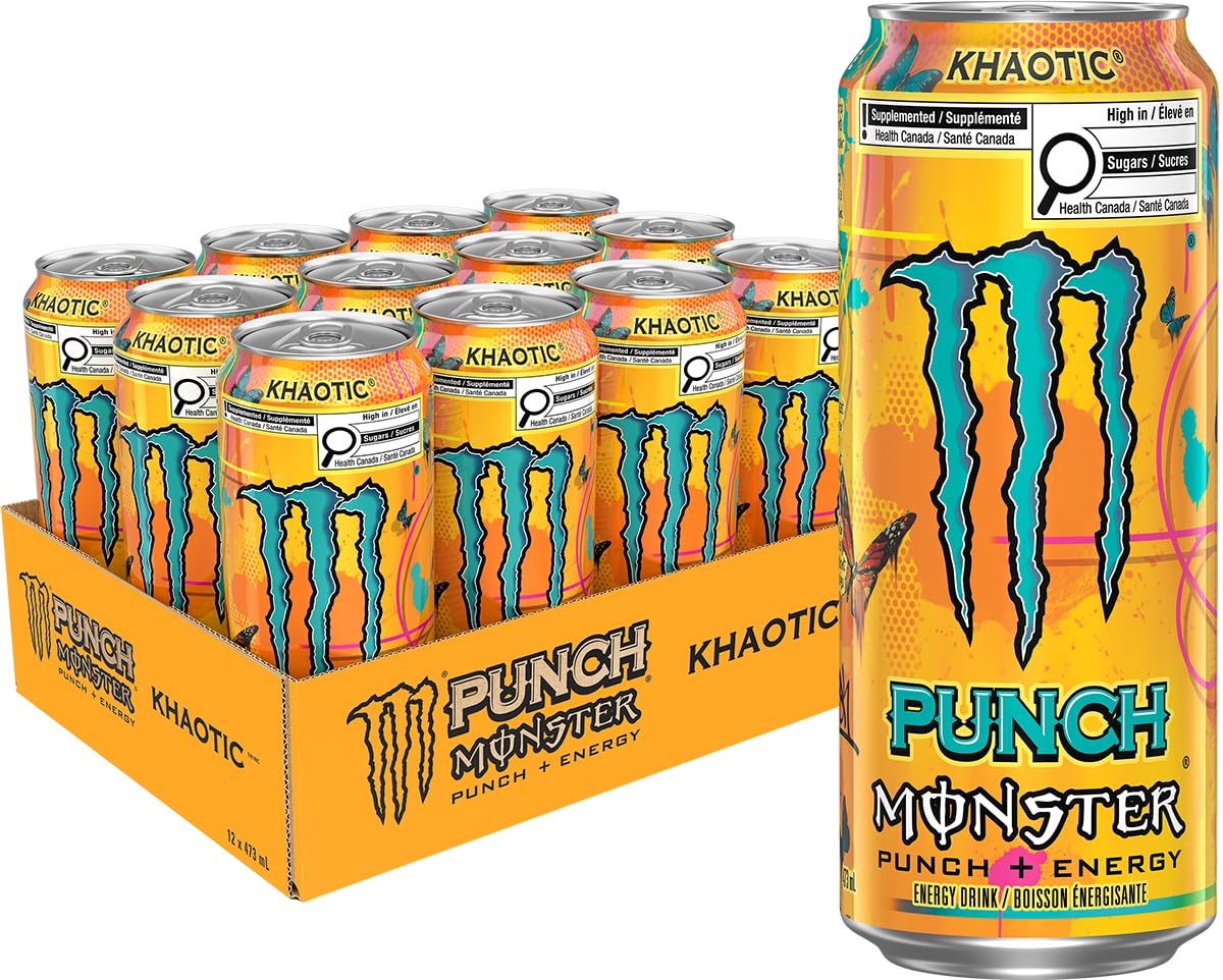 Monster Energy, Khaotic Punch, 473mL, 12 Pack